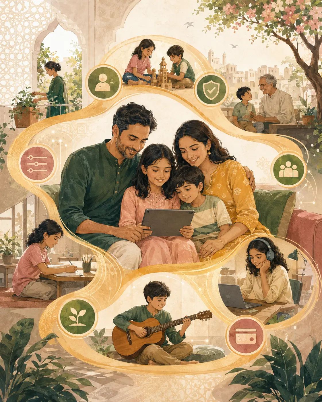 One family rulebook connecting the moments of modern childhood